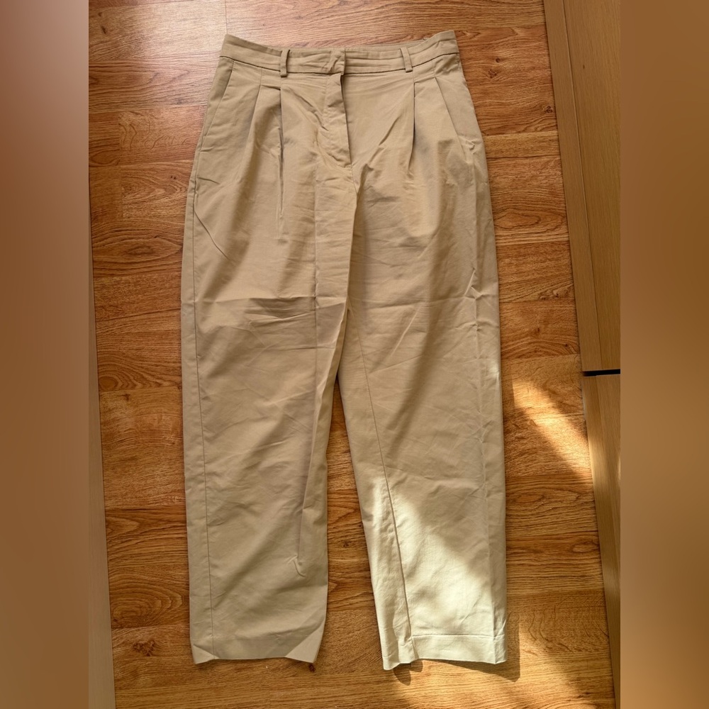 Mango Beige Women's Trousers Size 10